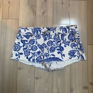 Forever 21 Floral Print Shorts US 27